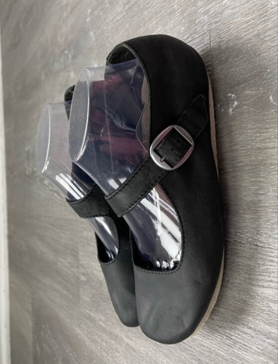 Birkenstock Shoes - Birkenstock Black Mary Jane Flats with Buckle W9/40
